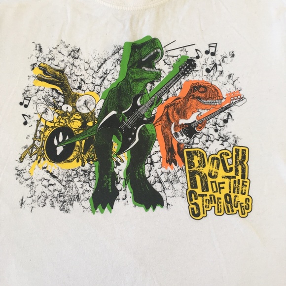 TCP “Rock of the Stone Ages” Dinosaur Rock Band Tee - Picture 3 of 5